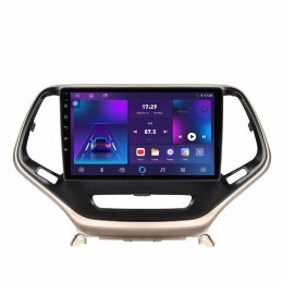 Магнитола для Jeep Cherokee 2013+ Parafar цвет шампань на Андроид 10.0 PF999T2LUX1TRG