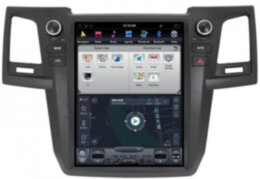 Магнитола для Toyota HiLux 2011-2015 - КарМедиа ZF-1257-Q6 ("Тесла-Стиль") Андроид 11, 8ГБ+128ГБ, СИМ-слот
