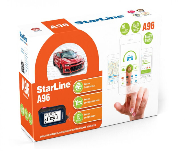 Автосигнализация StarLine A96 BT 2CAN+2LIN 2SIM GSM/GPS