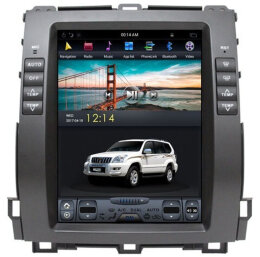 Магнитола для Toyota Land Cruiser Prado 120 2002-2009 - КарМедиа ZF-1116L-Q6 ("Тесла-Стиль") Андроид 11, 8ГБ+128ГБ, СИМ-слот