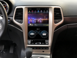 Магнитола Тесла КарМедиа ZF-1823G-DSP Tesla-Style для JEEP Grand Cherokee 2013+ (цвет шампань)
