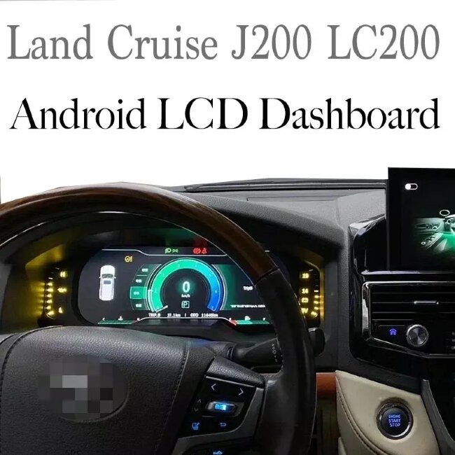 Электронная панель приборов Toyota Land Cruiser 200 2008-2015 - КарМедиа NH-LCD-T01 с сенсорным LCD / ЖК 12.3" экраном QLED