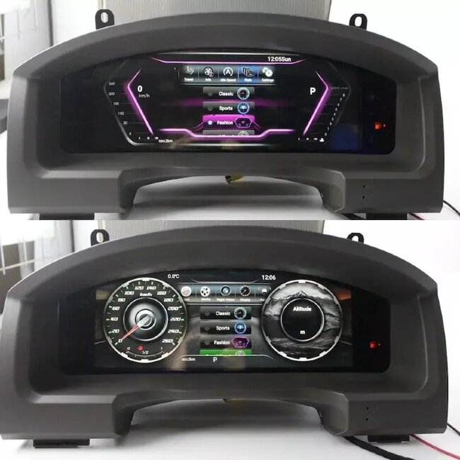 Электронная панель приборов Toyota Land Cruiser 200 2008-2015 - КарМедиа NH-LCD-T01 с сенсорным LCD / ЖК 12.3" экраном QLED