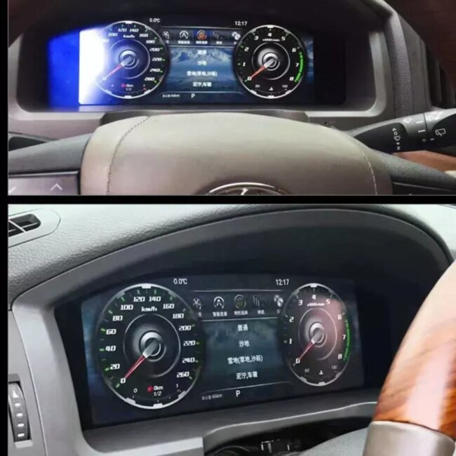 Электронная панель приборов Toyota Land Cruiser 200 2008-2015 - КарМедиа NH-LCD-T01 с сенсорным LCD / ЖК 12.3" экраном QLED