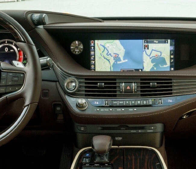 Навигационный блок для Lexus LS 2017+ - Carsys NAVI-LS500 на Андроид 13, СИМ-слот, 8ГБ-128ГБ