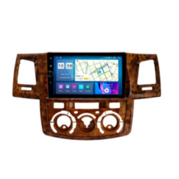 Магнитола для Toyota Hilux/Fortuner 2005-2008 авто с кондиционером цвет Дерево Parafar на Андроид 12.0 PF066ACWFHDAV