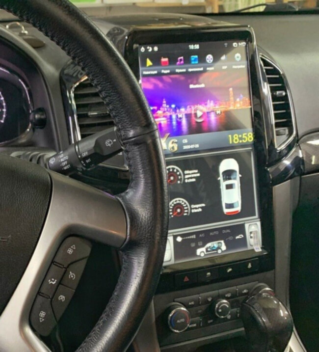 Магнитола для Chevrolet Captiva 2011-2015 - КарМедиа ZF-1803-Q6 ("Тесла-Стиль") Андроид 11, 8ГБ+128ГБ, СИМ-слот