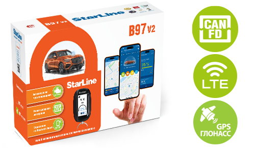 Автосигнализация StarLine B97 v2 3CAN+FD+4LIN LTE-GPS