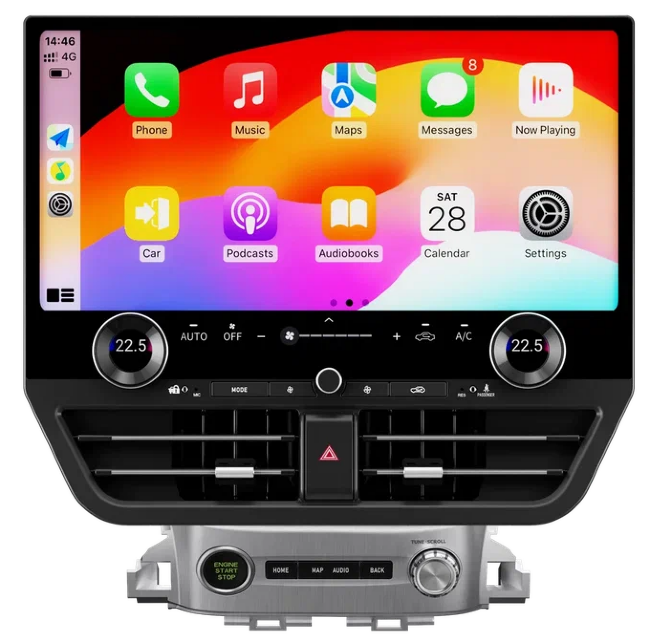 Магнитола для Toyota Land Cruiser 200 2015-2021 (топовая комплектация) - КарМедиа ZF-3033-GE на Android 13, 8Гб+128Гб, 4G SIM-слот, CarPlay