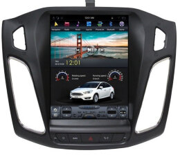Магнитола для Ford Focus 3 2011-2019+ - КарМедиа ZF-1003-Q6 "Тесла-Стиль" Андроид 13, 8ГБ+128ГБ, СИМ-слот