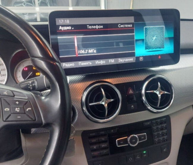 Монитор 12.3" для Mercedes GLK 2012-2015 - Радиола RDL-7711 Андроид 13, 8Гб-128ГБ, Carplay, СИМ-слот, Carplay