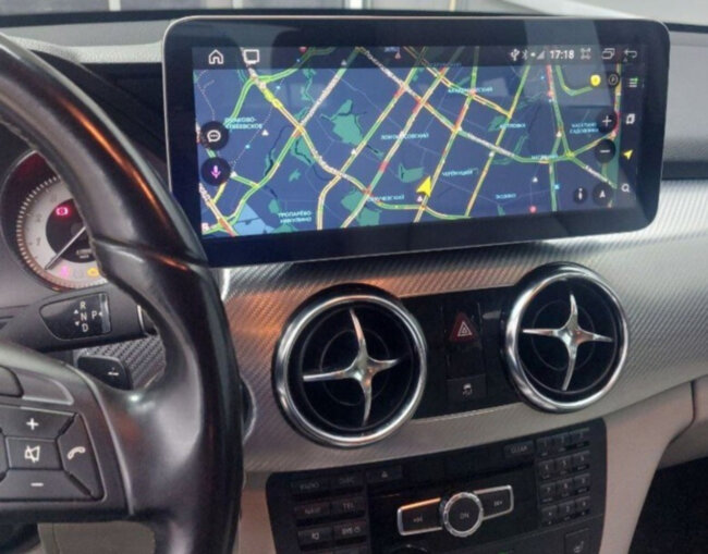 Монитор 12.3" для Mercedes GLK 2012-2015 - Радиола RDL-7711 Андроид 13, 8Гб-128ГБ, Carplay, СИМ-слот, Carplay