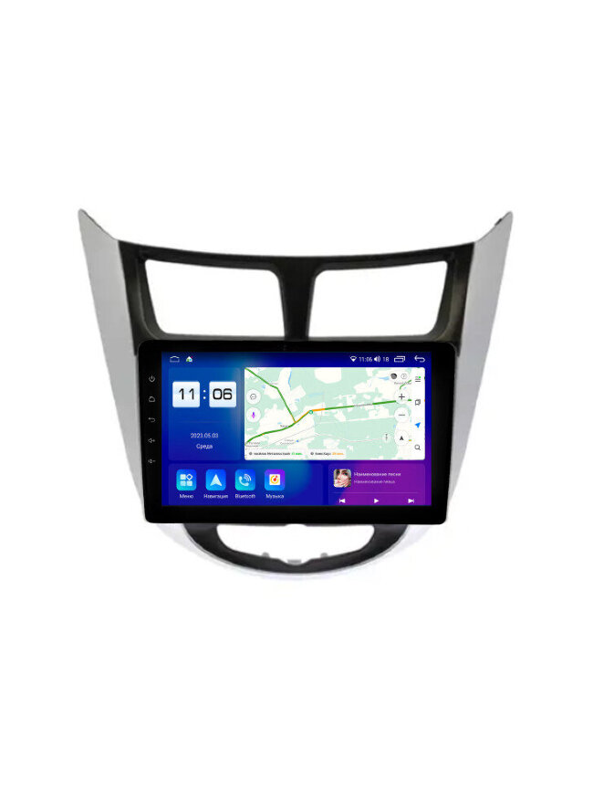 Магнитола для Hyundai Solaris 2010-2016 Parafar на Андроид 12.0 PF067T2RGx