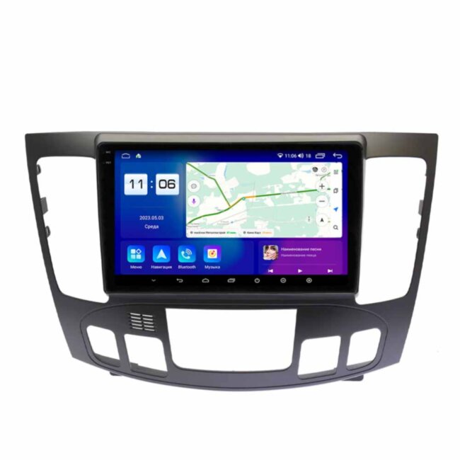 Магнитола для Hyundai Sonata NF 2008-2010 климат-контроль Parafar (cо встроенным модулем для подключения камер 360) на Андроид 13.0 PF563LUX1U2K360