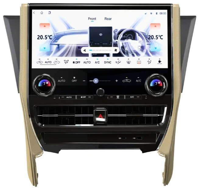 Магнитола для Toyota Alphard 2015-2019 - КарМедиа ZH-T1401BG на Android 12, 8Гб+128Гб, 4Джи СИМ-слот, CarPlay